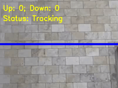 TFLITE cumulative object counting example