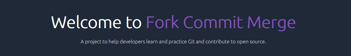 Fork, Commit, Merge