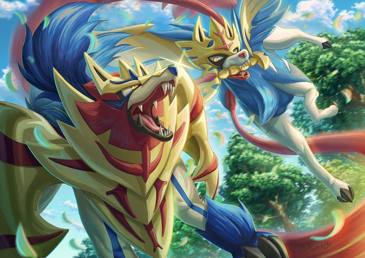 Zacian y Zamazenta