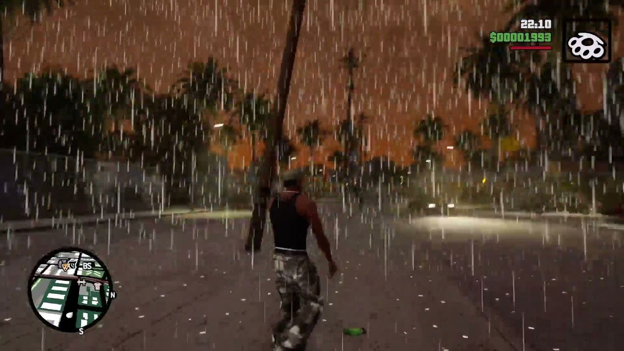 Lluvia en GTA: San Andreas
