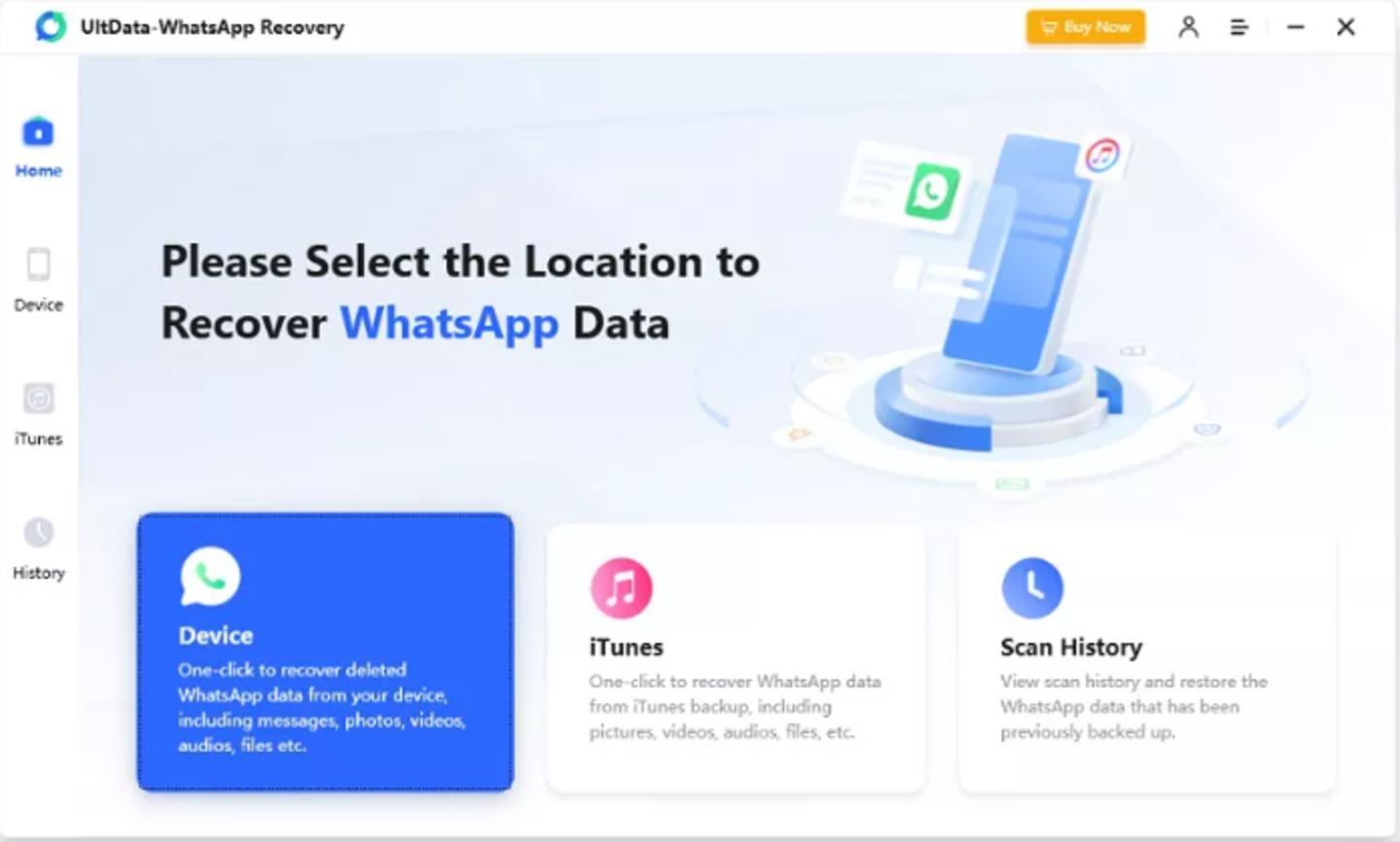 UltData WatsApp Recovery