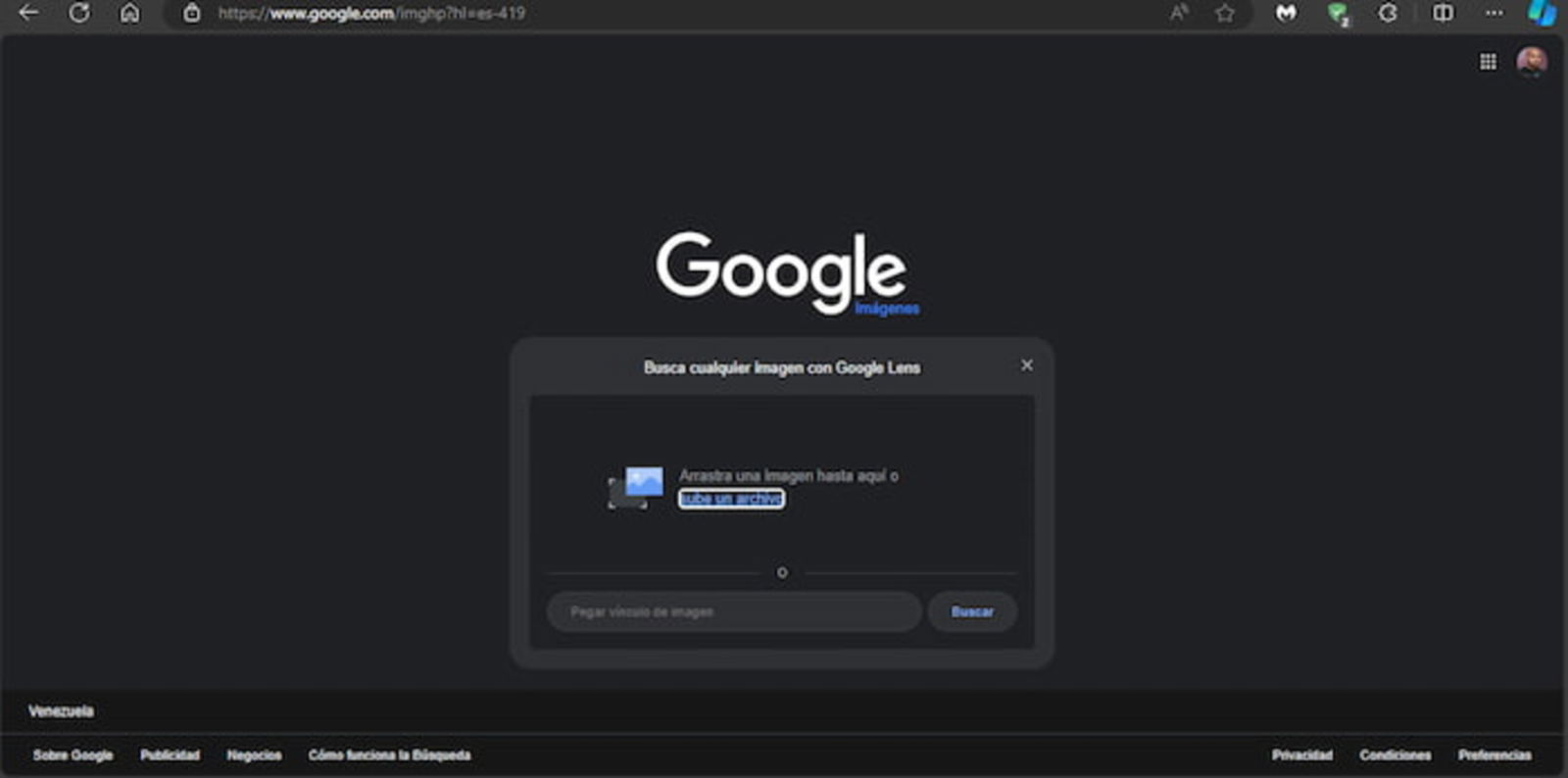 Google también te permite hacer una búsqueda de imágenes para encontrar el origen del archivo y coincidencias