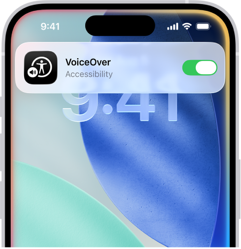 iPhone جس میں Siri کی جانب سے اسکرین کے اوپری حصے میں “سیٹنگ چالو کی جارہی ہے” کی شکل میں جواب دکھایا جا رہا ہے۔