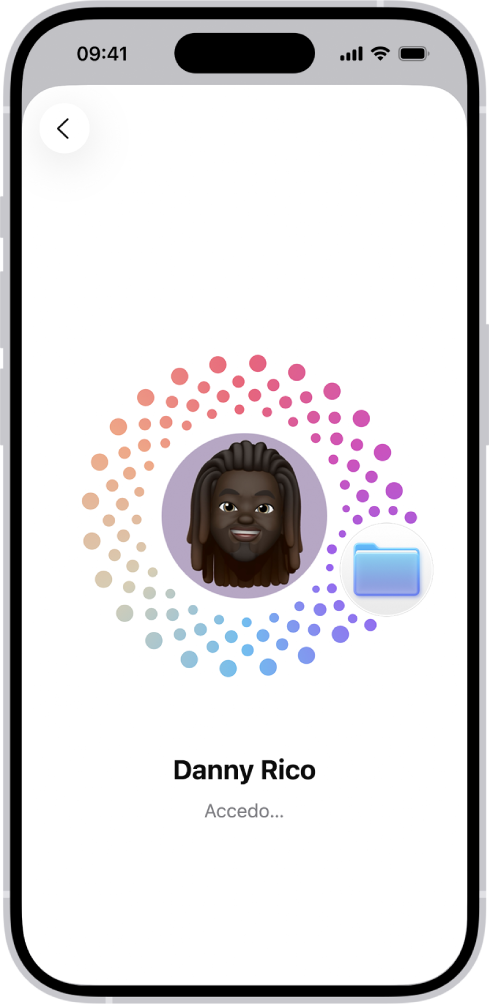 La schermate di accesso ad Apple Account.
