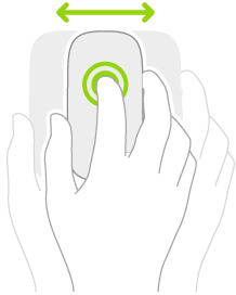 ಐಟಮ್ ಅನ್ನು ಡ್ರ್ಯಾಗ್ ಮಾಡಲು ಮೌಸ್ ಅನ್ನು ಹೇಗೆ ಬಳಸಬೇಕು ಎಂಬುದನ್ನು ಸೂಚಿಸುವ ಚಿತ್ರವಿವರಣೆ.