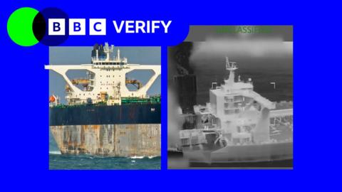 Verify branded image of the seized oil tankers
