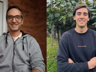 Pablo Gracia y Nicolás Miñones, dos trabajadores que se han reconvertido a un oficio manual en los tiempos de la IA.