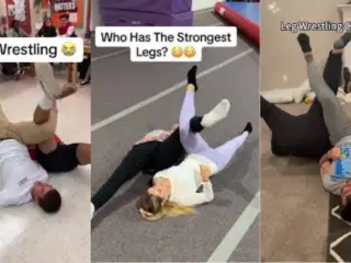 La lucha de piernas es la nueva moda viral de TikTok.