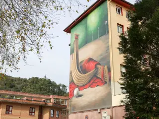 Un grafiti pintado en Markina-Xemein compite por ser el mejor mural del mundo 2025