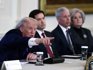 Donald Trump, este viernes en la Casa Blanca.