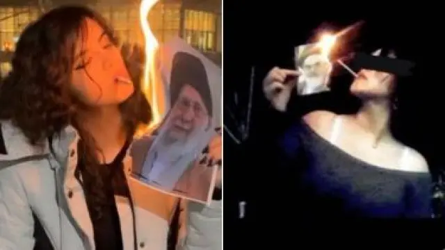 Protesta de las mujeres en Irán