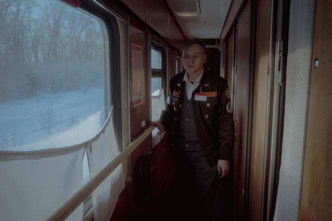 Employé de train à bord du Transsibérien (Russie), le 6 janvier 2026. - 