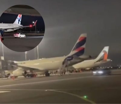 conductor ebrio aeropuerto chile