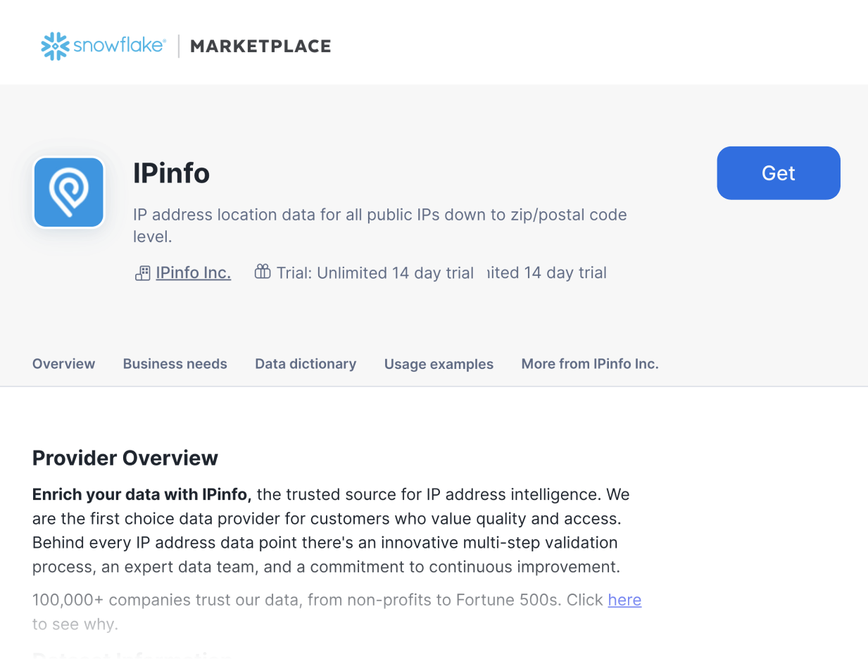 Snowflake Marketplace